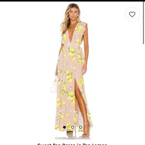 COPY - Majorelle Sweet Pea Dress in Tan Lemon